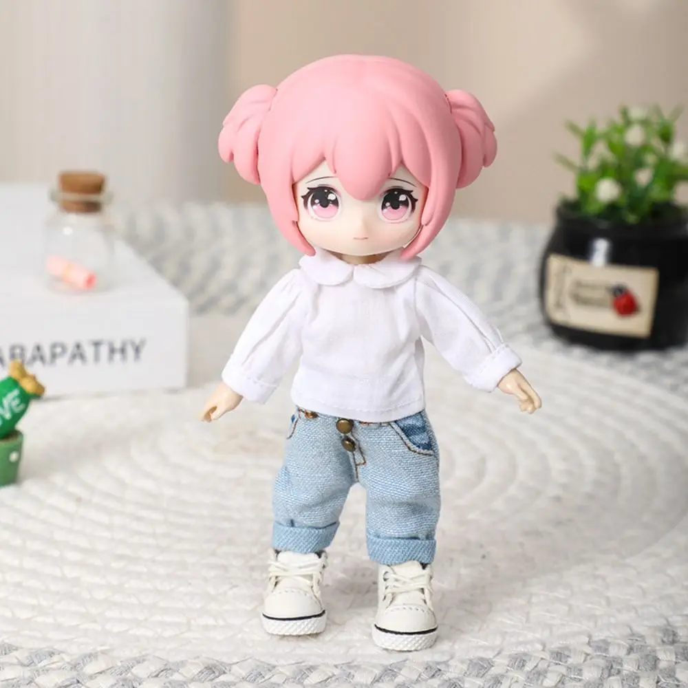 Mode Shirt Legging Voor 1/11 Ob11 Pop Voor 1/12 Bjd Pop Pop Pop Pop T-Shirt Tops Vrijetijdskleding Shirts Diy Pop Accessoires
