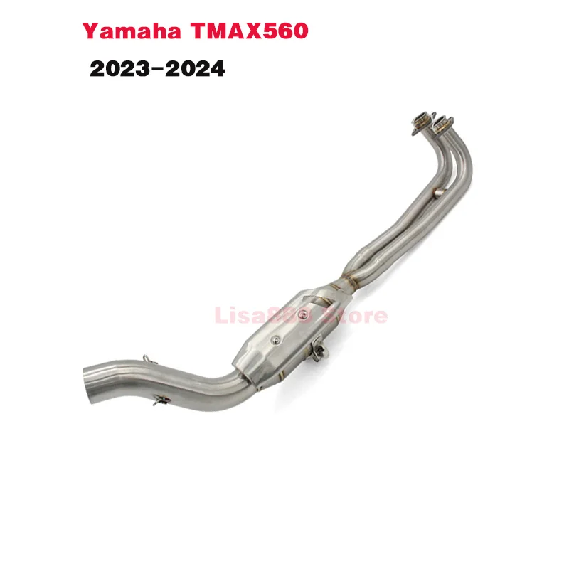 

For YAMAHA TMAX 560 TMAX560 2023 2024 Motorcycle Exhaust Escape Moto Motorbike Slip-On Systems Front Pipe