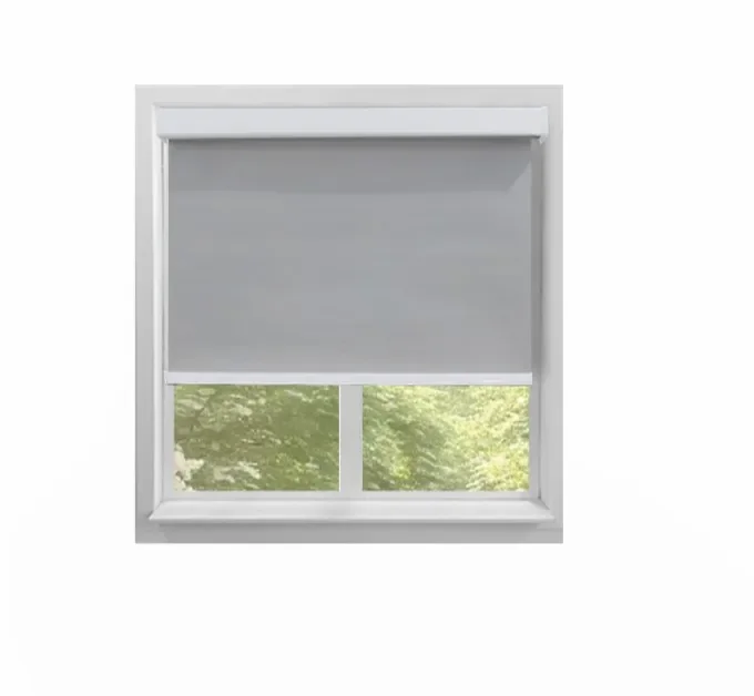 Everyday Minimalist PVC Vertical Roll Blinds Kit Electric Window Blind for French Windows for Indoor Kitchen Use Semi-Shading 3X view 2
