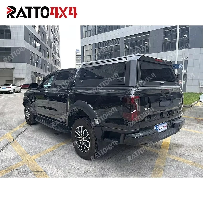 

Ratto 4x4 Poer Tacoma JAC T6 T8 Aluminium Bed Hardtop Pickup Canopy With Window for Outdoor Travel