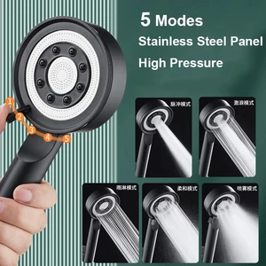5 Modes Shower Head High Pressure Showerhead Portable Filter Rainfall Faucet Tap Bathroom Bath Home Innovative Accessories