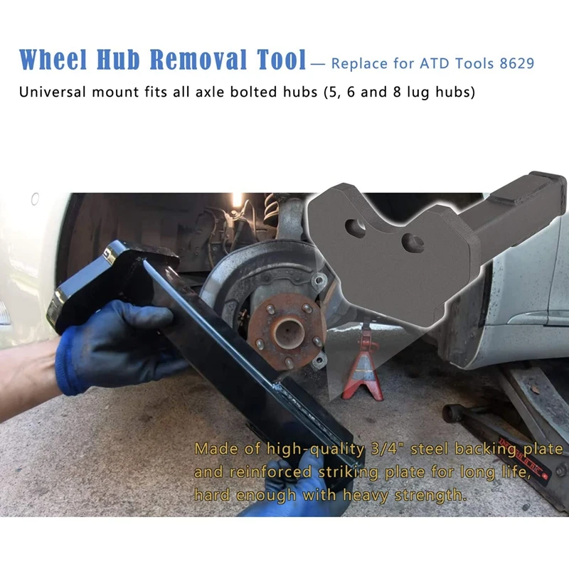 8629 Universal Wheel Hub Removal Tool Replace For ATD Tools, Compatible With All Axle Bolt Hubs (5, 6 And 8 Lug Hubs)