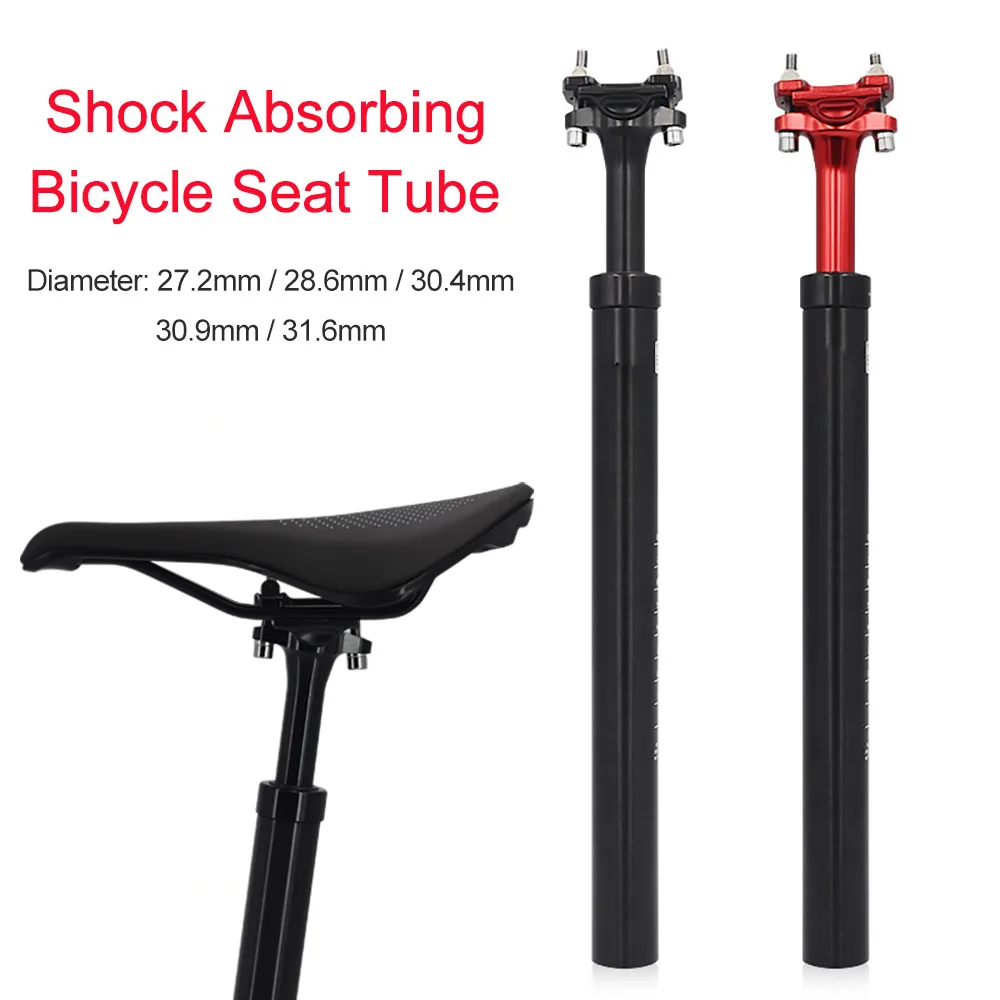 

MTB Shock Absorber Bicycle Seat Tube 400mm Bicycle Suspension Seatpost Aluminum Alloy 27.2/28.6/30.4/30.9/31.6mm Diameter