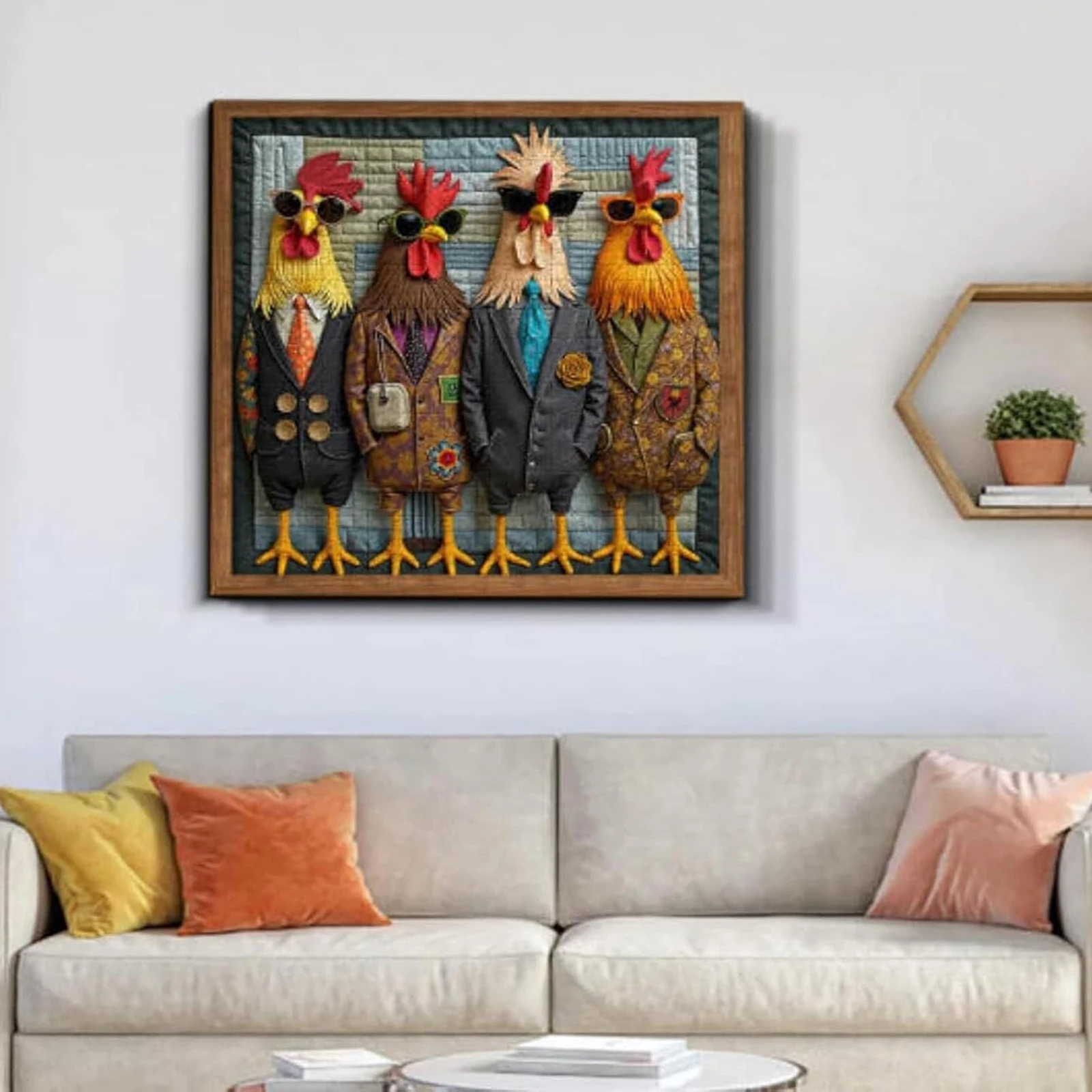 จิ๊กซอว์รูปไก่สุดเก๋ 1,000 ชิ้น ปริศนาสัตว์ที่ท้าทายและยาก จิ๊กซอว์ไก่สุดสนุกสำหรับครอบครัวและผู้ใหญ่ เป็นของขวัญ