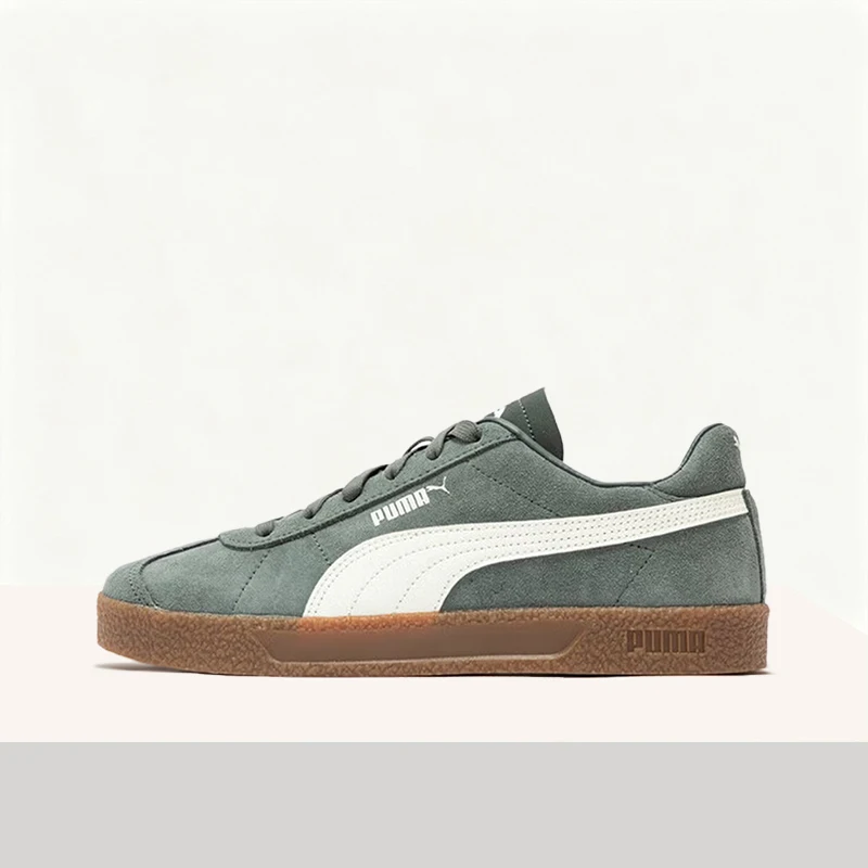 

Кроссовки Puma Club NL T: стильные, универсальные, удобные, прочные, нескользящие, легкие, низкие (унисекс) - зеленые и белые 401514-03