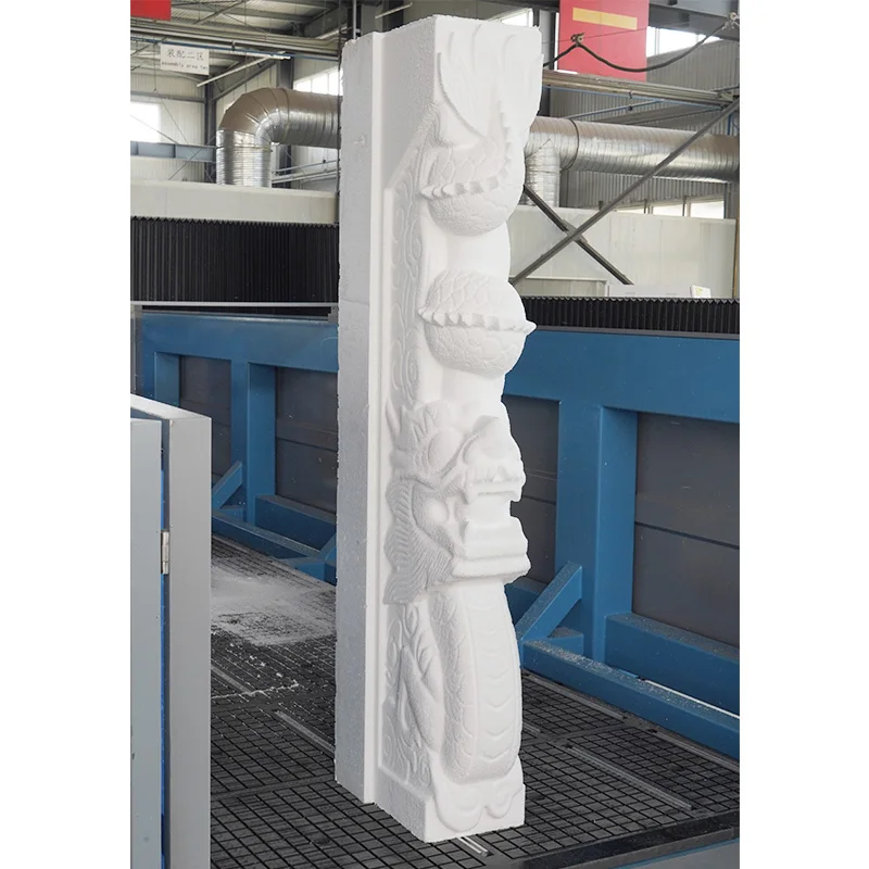 4 Axis 5 Axis Cnc Woodworking Engraving Machine High Z Axis Wood Router Foam EPS 1325 180 Degree