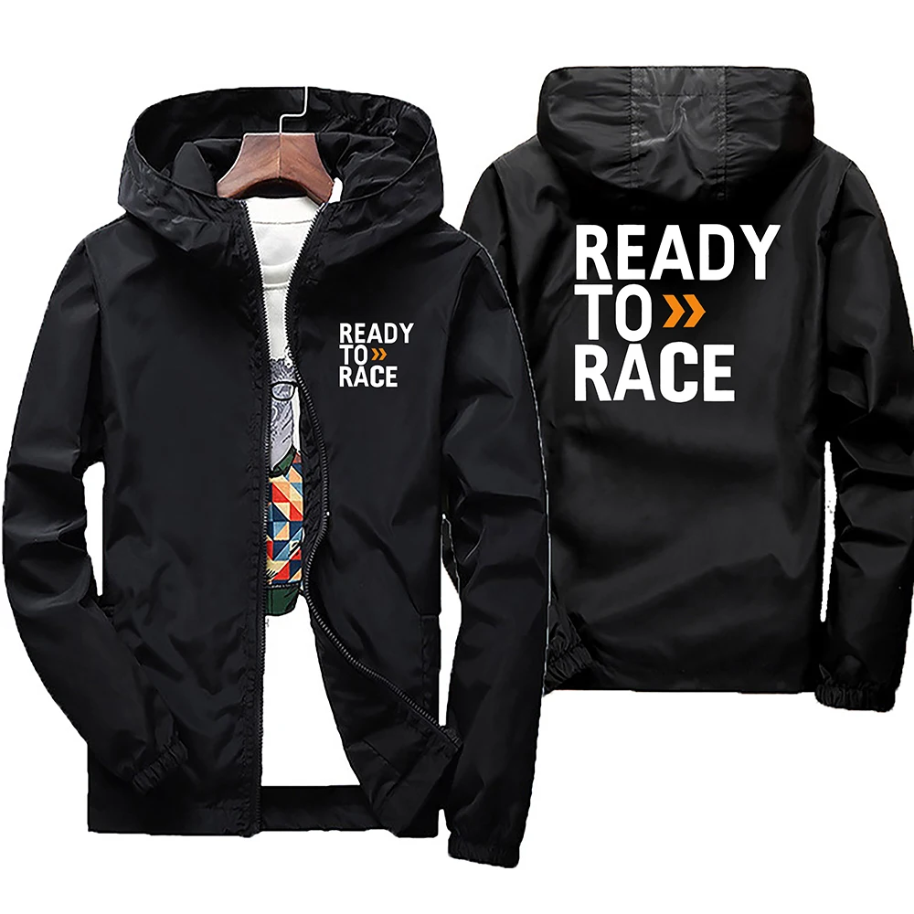 2026 Men Ready To Race Enduro Cross Motocross Bitumen Bike Life Windbreaker Jacket Hooded Coat Thin Hoodies Coat Pilot Clothing