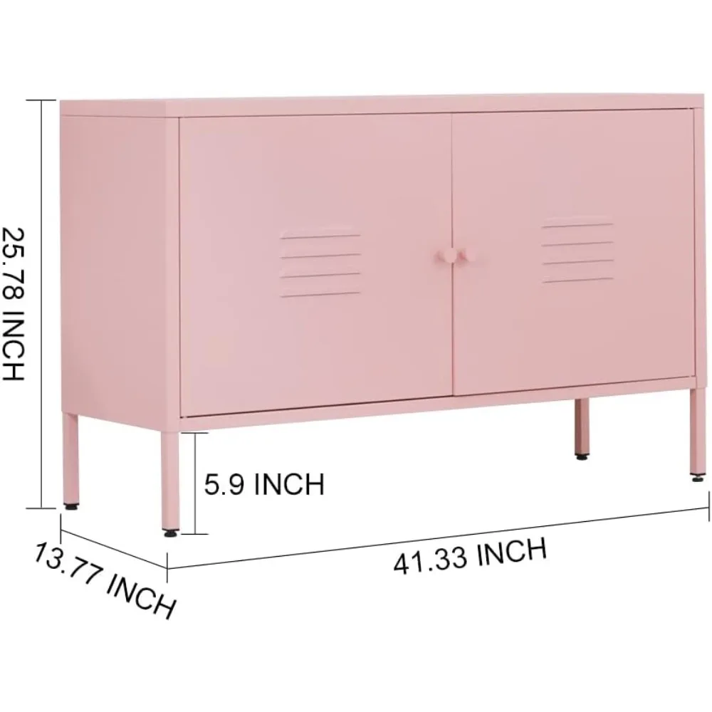 خزانة تخزين معدنية لغرفة النوم، غرفة المعيشة، المنزل، الفندق، المكتب، المرآب، طبقتين، الرف القابل للإزالة (خزانة ببابين، P