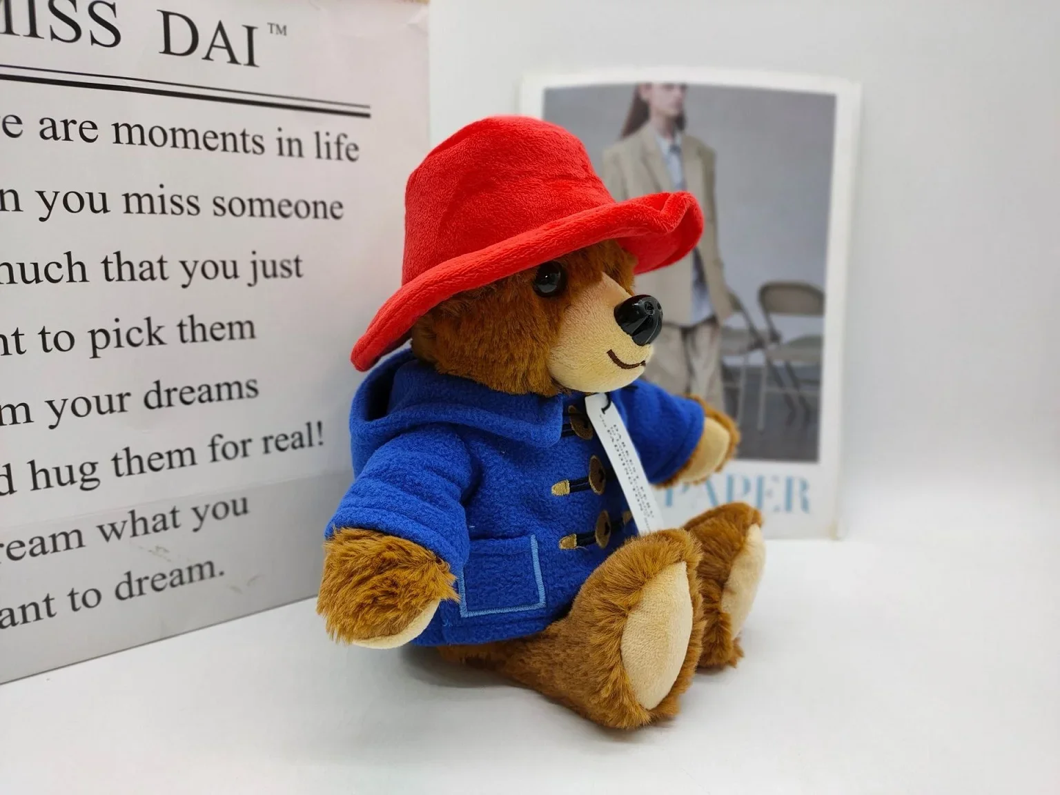 29CM Britain Paddington Bear plush dolls Kawaii Small Bear Stuffed Dolls High Quality Children Christmas Birthday Gifts