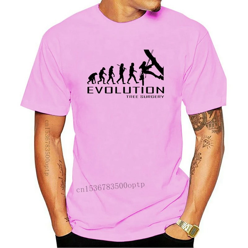 New Fashion Retro Summer Mens  Evolution Tree Surgeon Tshirt Surgery Mens Axe Chainsaw T Shirt Lumberjack Pt25 Photo T Shirts