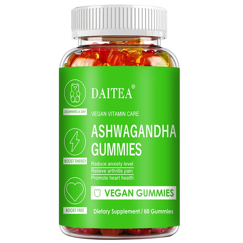 Ashwagandha Gummies 1500 Mg - for Stress & Anxiety Relief, Heart, Joint, Immune & Energy Support, Vegetarian