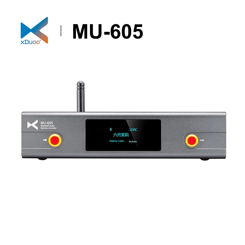 

XDUOO MU-605 MU605 HD Bluetooth Audio Receiver Converter dual ES9018K2M Chip LDAC/SBC/AAC for MU604 DAC AMP