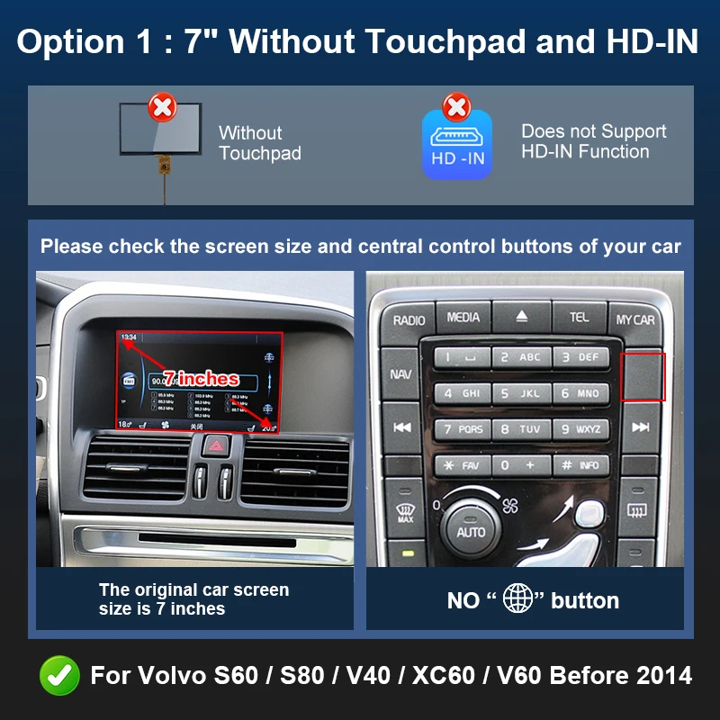 Draadloze CarPlay Android Auto Box 5G Upgrade Versie Voor Volvo V40 V60 XC60 S60 V70 XC70 S80 2010-2014 OEM Microfoon Accessorie