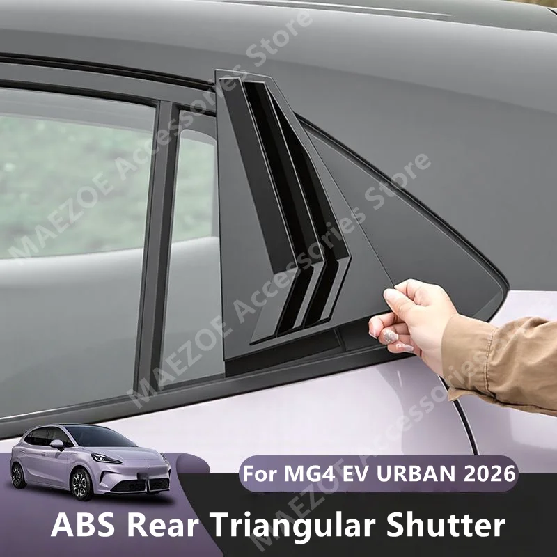 

For MG4 EV URBAN 2026 ABS Rear Triangular Shutter,Car Exterior Modification Protection Accessories Refit