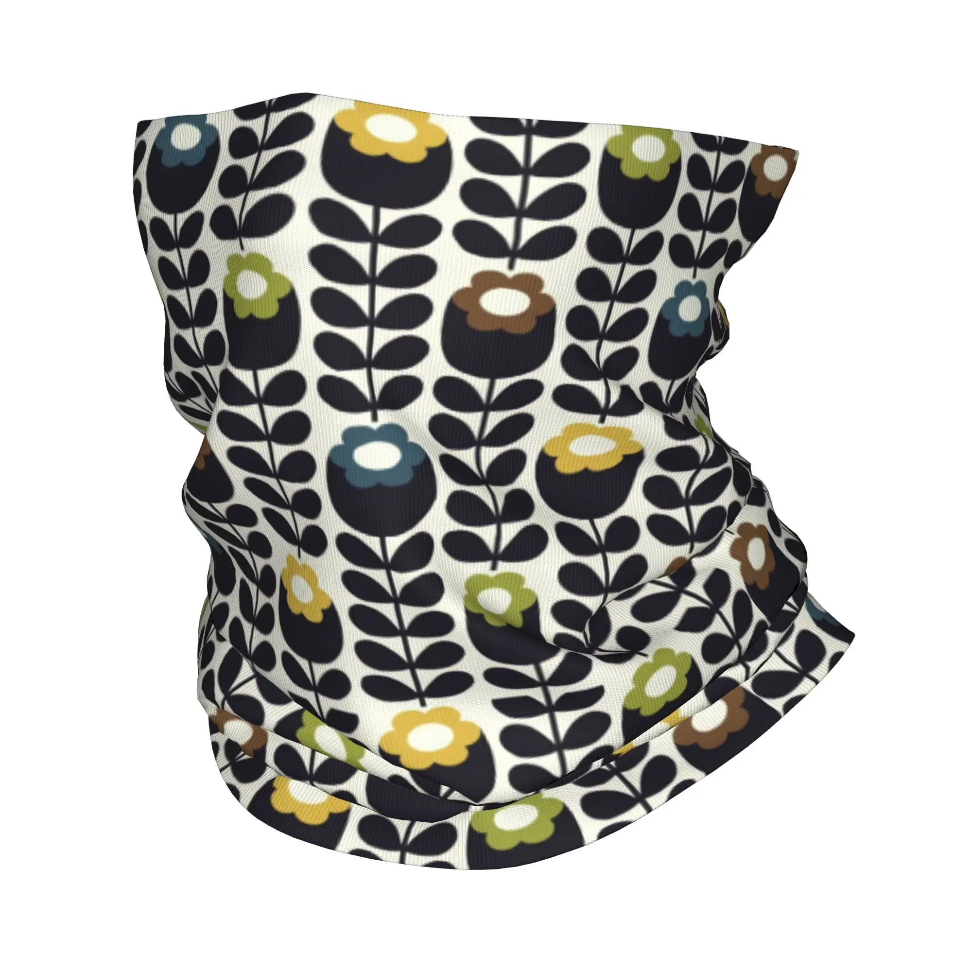 

Зимняя повязка на голову Orla Kiely на заказ, теплая повязка на голову для мужчин и женщин, походный охотничий шарф-труба с цветочным принтом, скандинавская бандана для лица, гетры