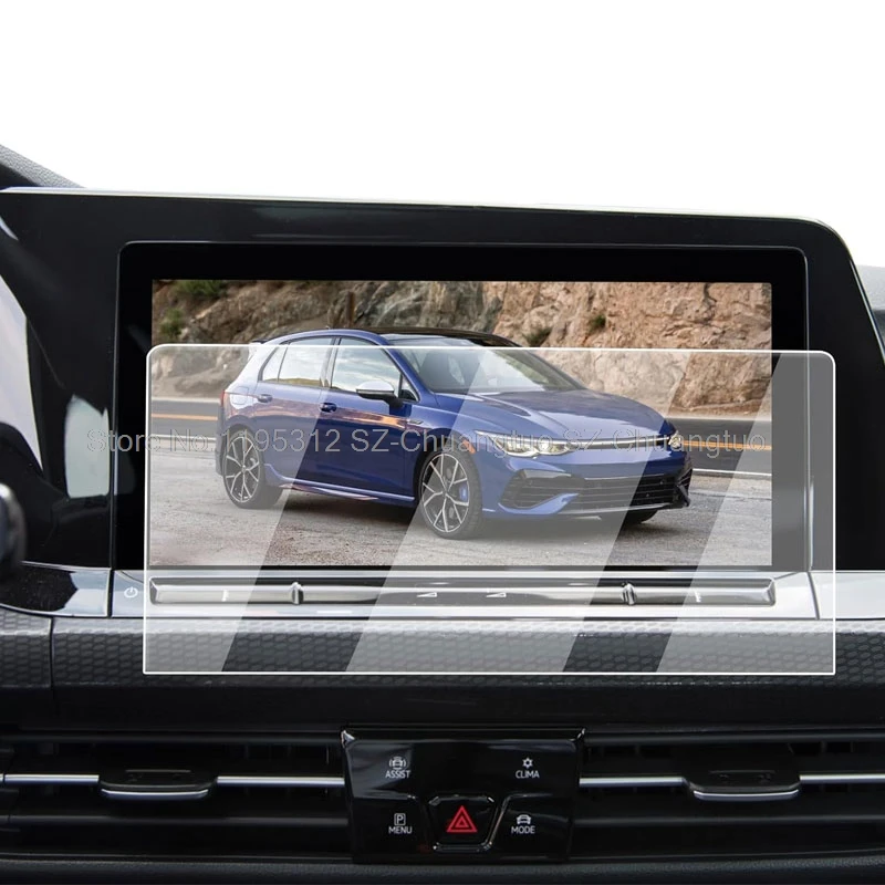 

Tempered Glass Screen Protector For Volkawagen Golf GTI and Golf R 2022 2023 10inch Car GPS Navigation