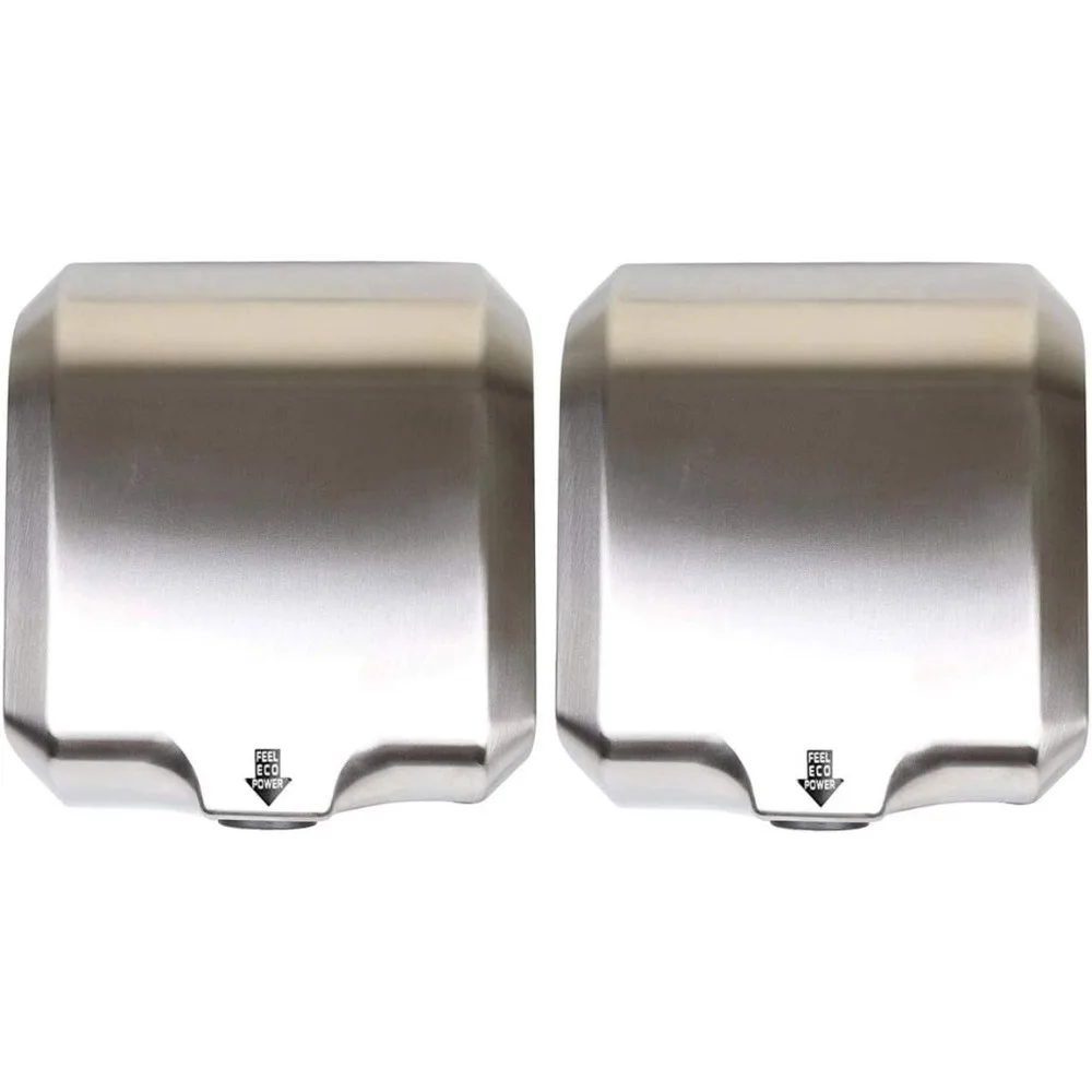 

Stainless Steel Commercial Hand Dryer 1800w Automatic High Speed Heavy Duty Dull Polished Pack of 2,Household Appliances