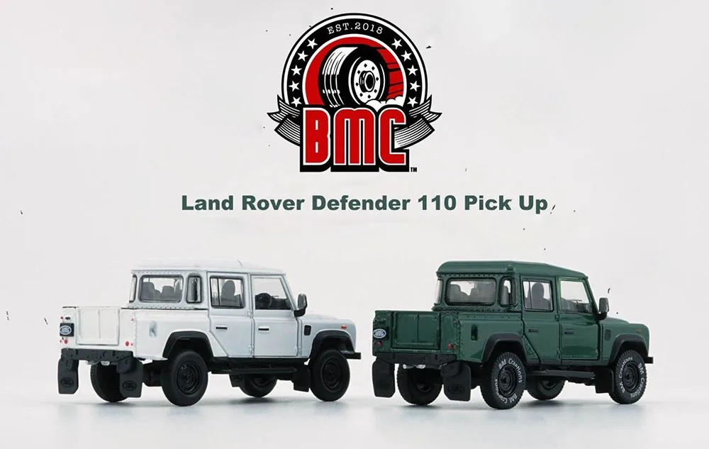 New 1:64 Scale  2016 Defender 110 Pick Up By BM Creations Diecast Simulation Models for collection gift