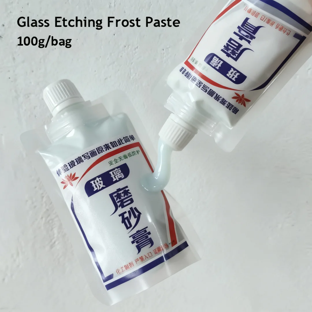 100g Etch Glass Etching Etching Frost Paste Engraving Painting Create permanent designs on glass