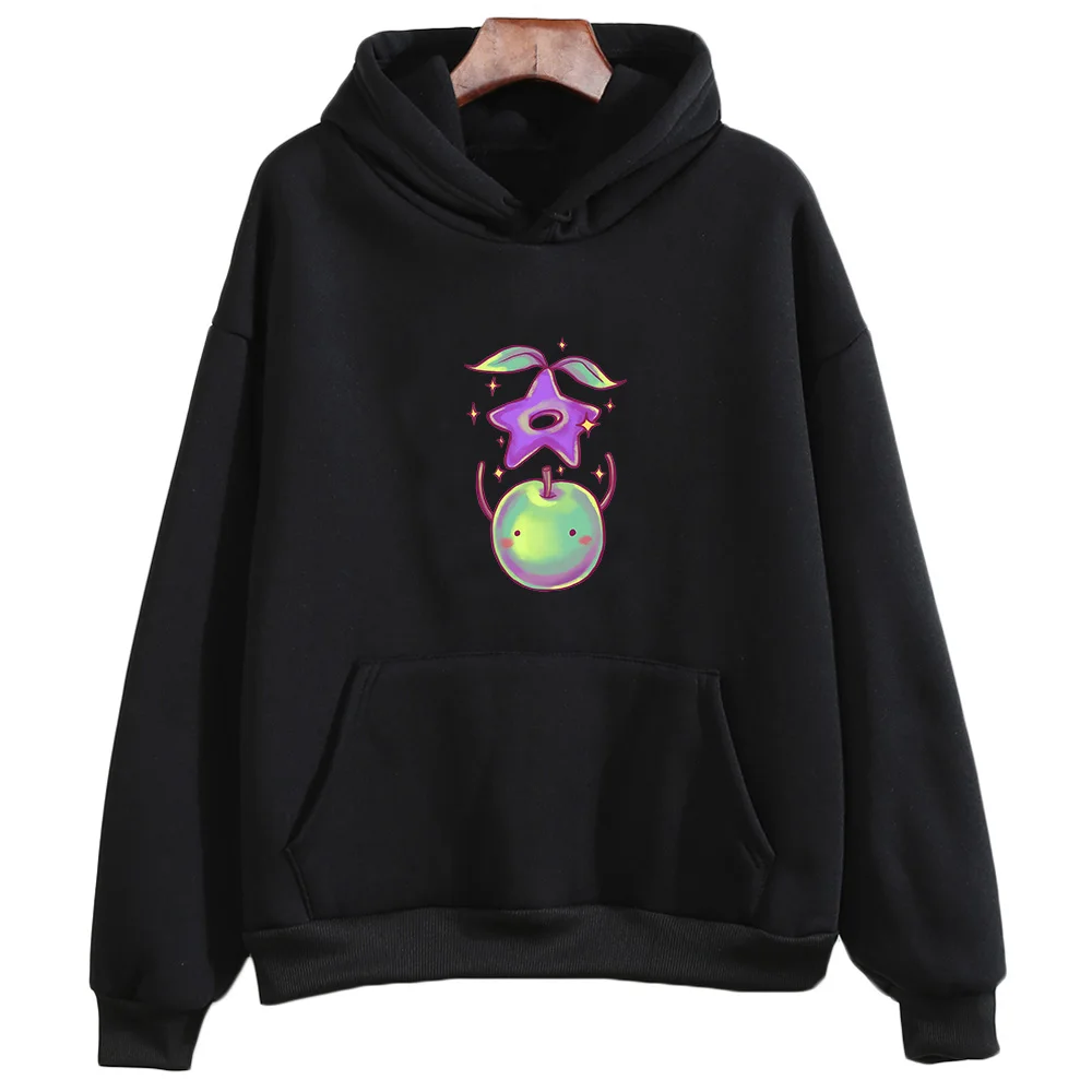 Long-sleeved men's hooded sweatshirt Stardew Valley Junimo cartoon pattern sweatshirt comfortable casual top