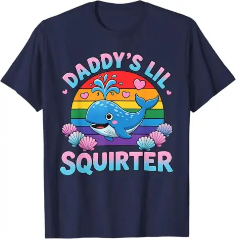 Unangebrachtes, lustiges „Daddy's Lil Squirter“ T-Shirt für Frauen, Y2k, freche Scherzgeschenke, Humor, Mädchen, Reise, Outdoor-Kleidung – Detail 18