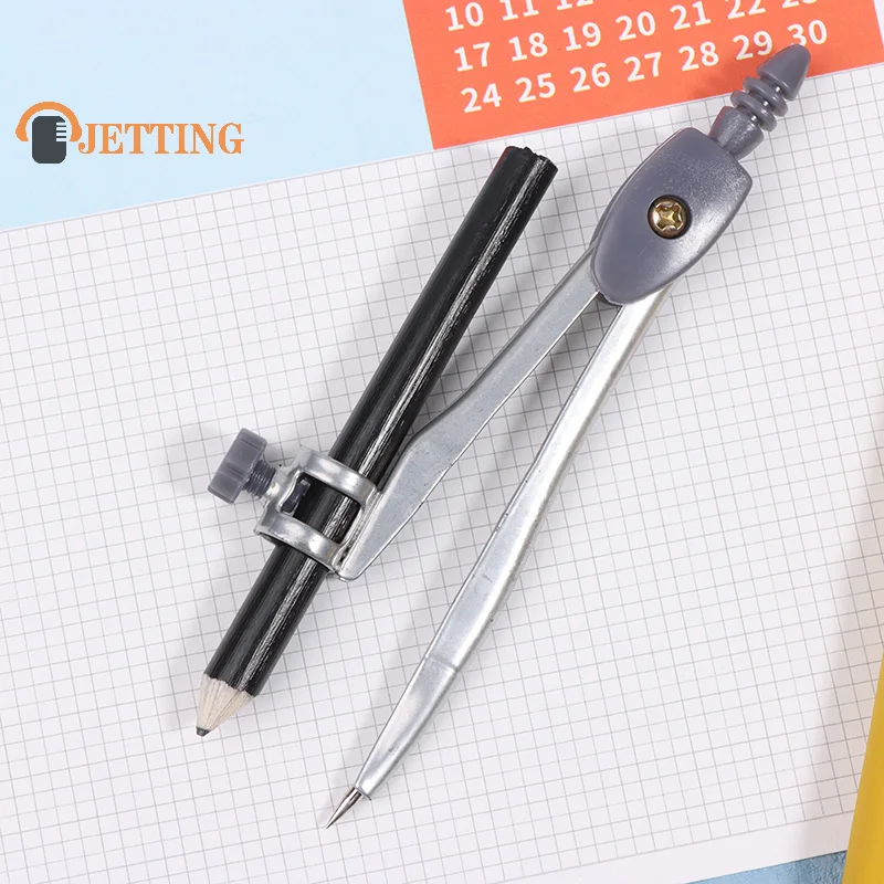 Compass Geometry For Drafting Drawing Tool Math Set Metal Tool Woodworking Professional Kids Compas Student Pencil Circle Holder