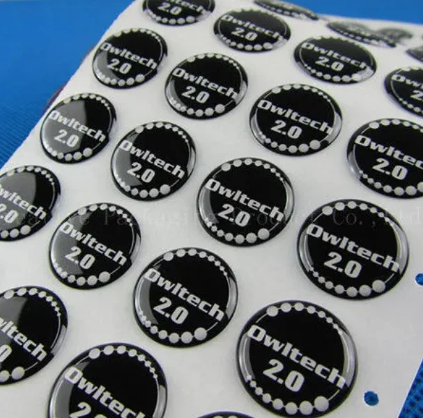 

Customized 3D Creative Epoxy Dome Resin Stickers Vinyl Stickers Car Phone Laptop Stickers Labels