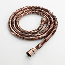 1m/1.5m Thicken Rose Gold Shower Hose Stainless Steel General Soft Water Pipe Explosion-proof Shower Pipe Bathroom Accessories