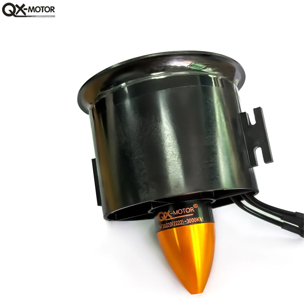 

QX-MOTOR 70-мм 6-лопастной импеллер EDF с двигателем QF2822 3000KV для радиоуправляемых реактивных самолетов