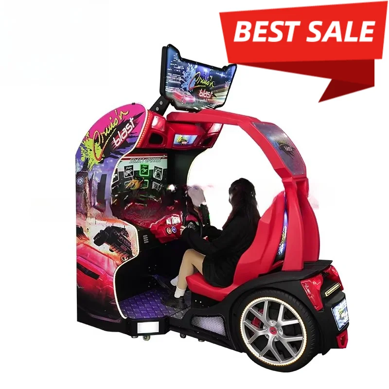 High Return Luxury 42 Inch Screen Simulator Arcade Racing Car Game Machine Coin Operated Game Center Custom