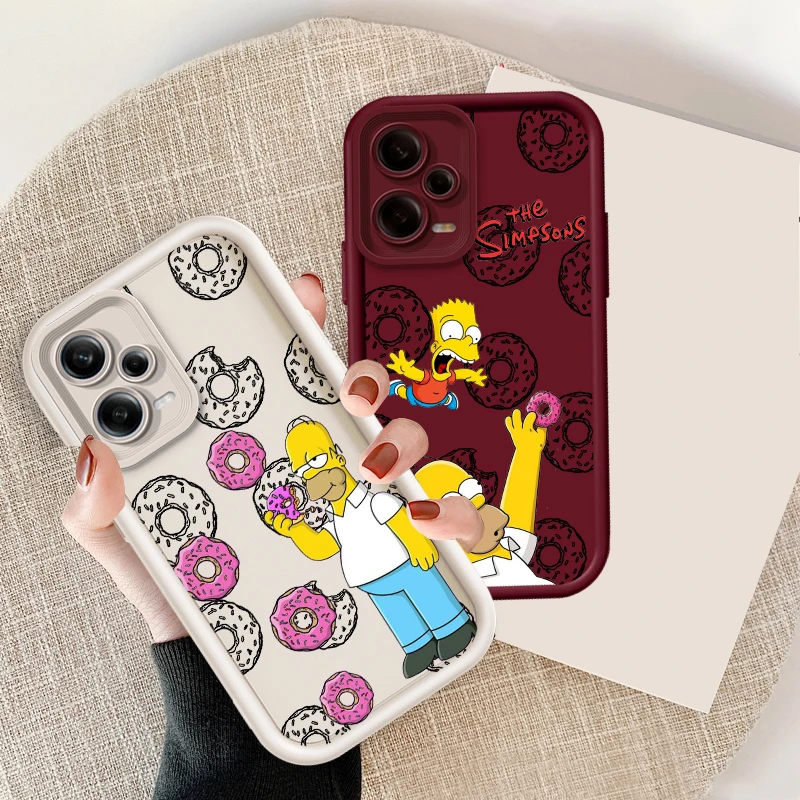 

Disney Simpson Cartoon Eye Ladder For Xiaomi Redmi Note 13 12 12C 11 11S 10 10C 10A 9C 9A Pro 5G Soft Phone Case