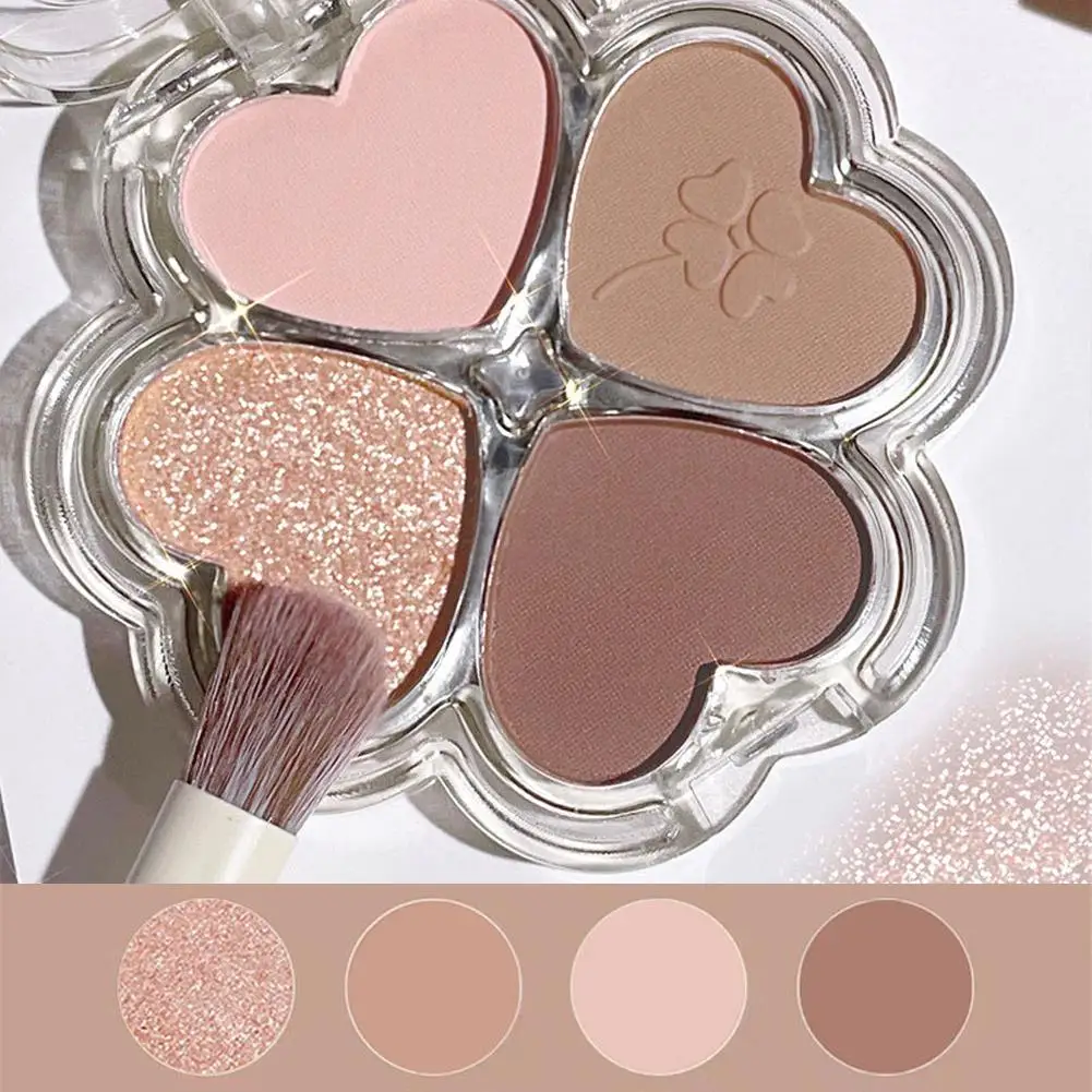 Eye Makeup Pearlescent Highlight Dreamy Eye Makeup Eye Shadow Palette Eyeshadow Clover Trimming Eyeshadow Blush Makeup Pale W6u9