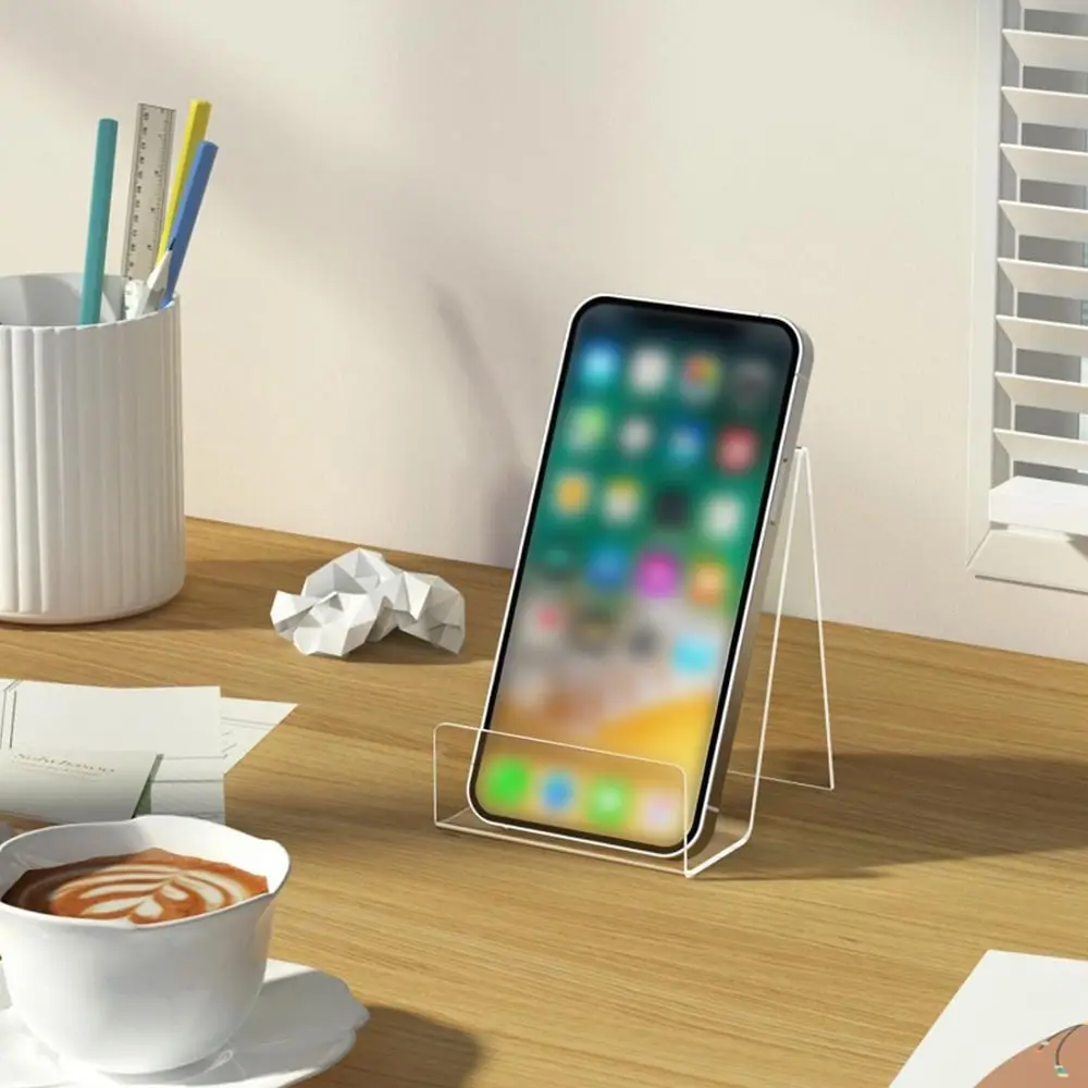 High Quality Acrylic Book Holder Transparent Multi Functional CD Display Rack Portable Mobile Phone Support School Office
