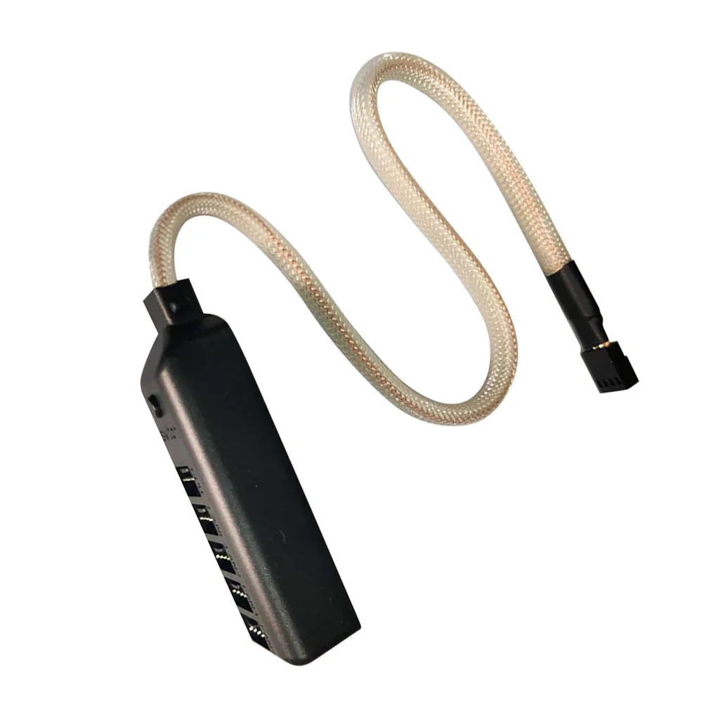 

Fan Computer Case Hub Office Supply Cooling Splitter Extension Adapter Desktop Cooler