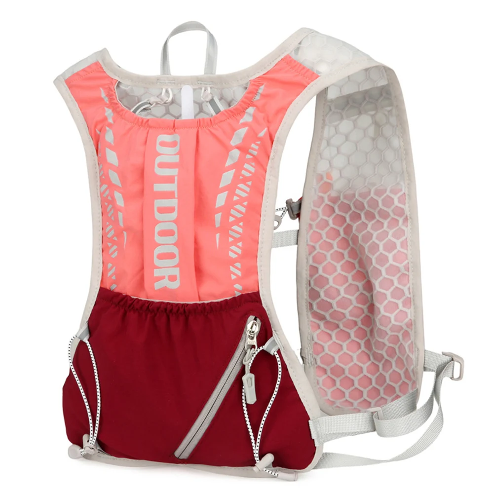 Outdoors Running Vest, Lightweight Breathable Running Vest, Reflective Outdoors Hydration Pack for Hiking Trail Running