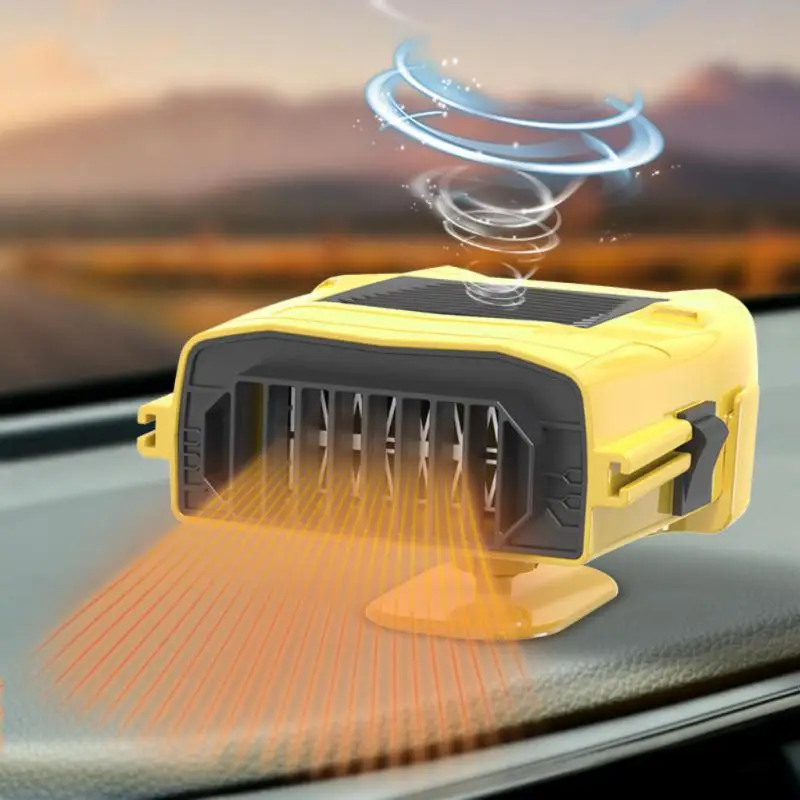 12V 150W Portable Car Heater Electric Cooling Heating Fan 360-Degree Electric Dryer Windshield Defogging Demister Defroste