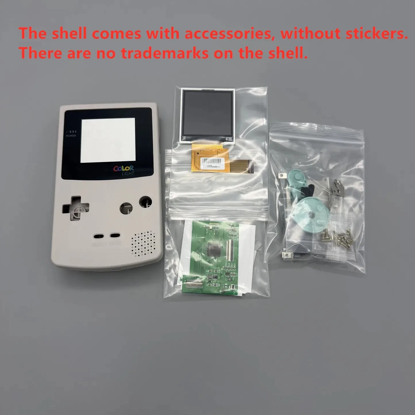 Łatwa instalacja, 2.2-calowy ekran IPS LCD o wysokiej jasności + pełny zestaw obudowy do Game Boy Color GBC, części zamienne do modyfikacji. — zdjęcie produktu 3