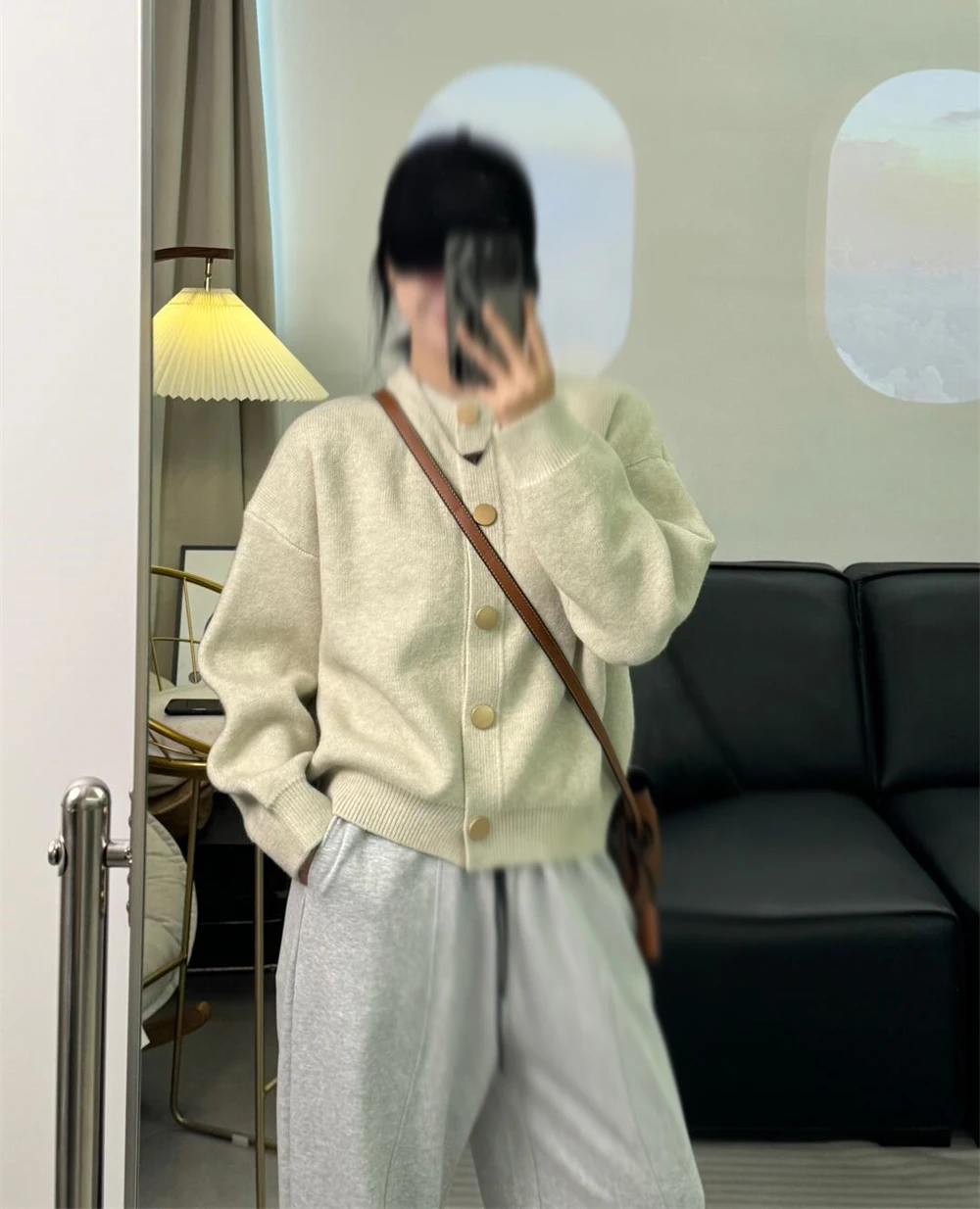 Jaket Sweater rajut wanita, gaya lembut Chic warna Solid dada tunggal jaket malas longgar leher O musim gugur musim dingin semua cocok atasan kardigan