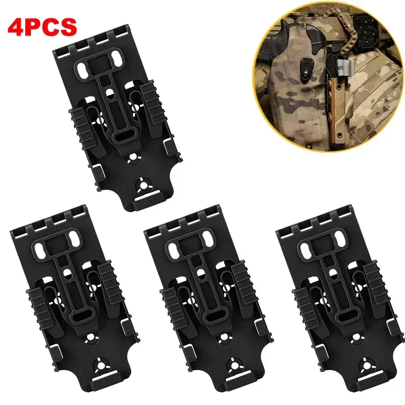 4Pcs QLS 19 22 Quick Release Plate Gun Holster Platform Adapter Quick Locking System Kit