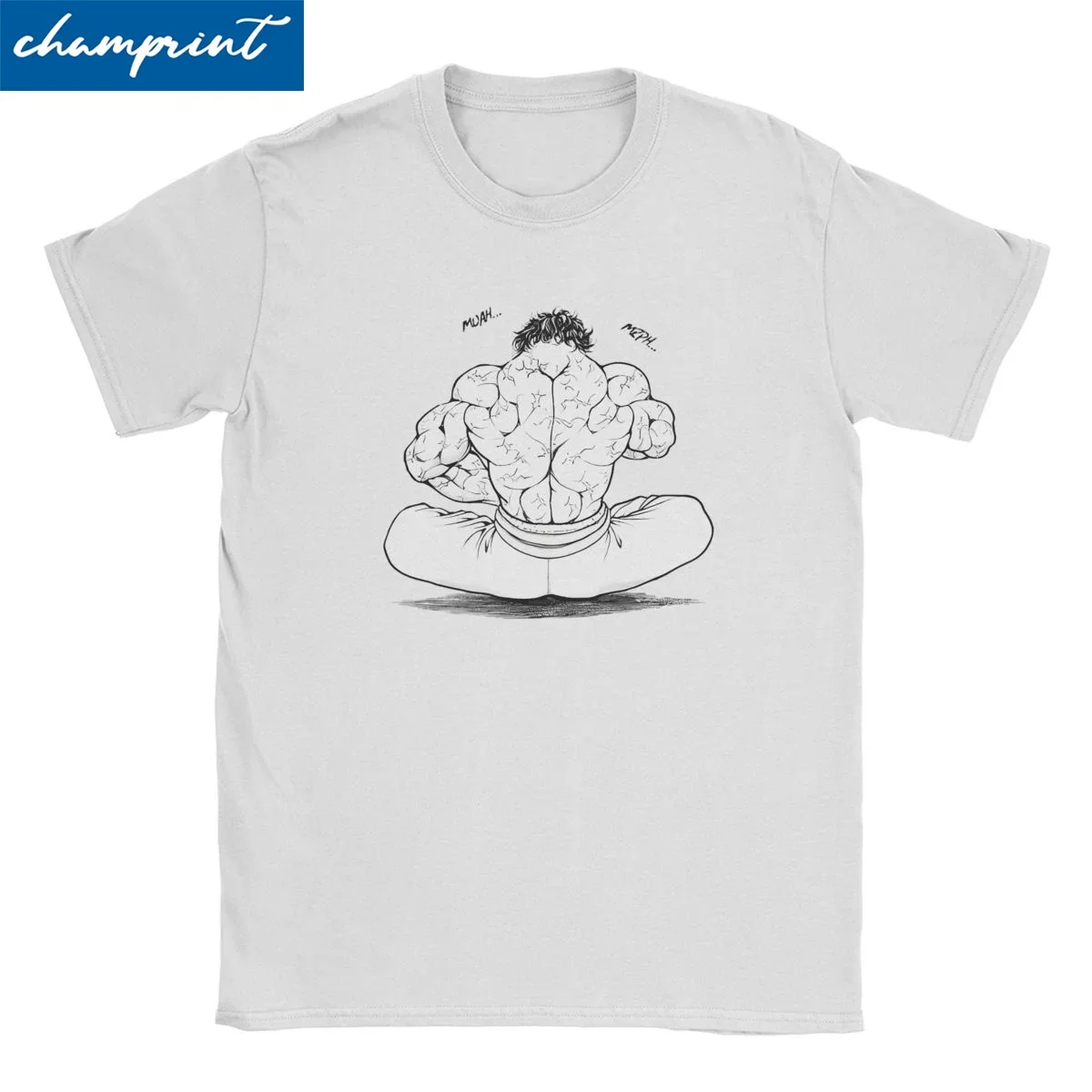 

Men Women T-Shirt Baki The Grappler Back Eating Vintage Pure Cotton Tee Shirt Martial Aesthetic Arts Anime T Shirt Tops 6XL