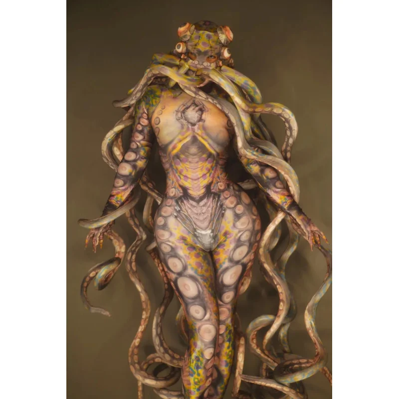 Octopus Party Terrible Octopus Monster Cosplay Costumes Women Men Tentacle Stage Jumpsuit Adult Role Playing Dancer Bodysuit AS7