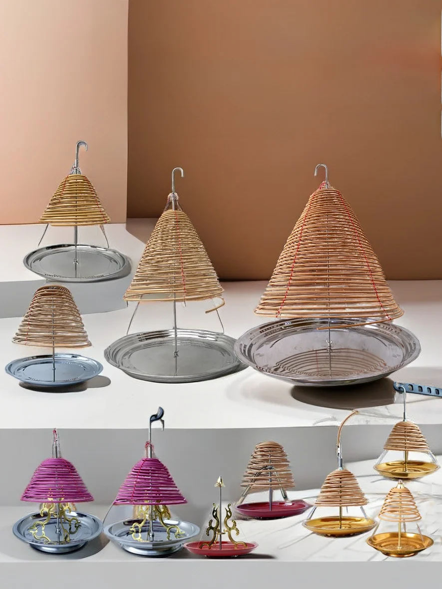 Picture 3: Large Expandable Anti-Sagging Incense Tray Stand 6/7 Inch 2/24 Hour Tower Ra 3 Day/7 Day Tower Extra Large Tray Iron Material