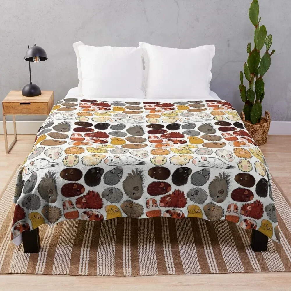 

Guinea Pig Gradient Throw Blanket Stylish Decor Blanket Gift for Friends Roommate