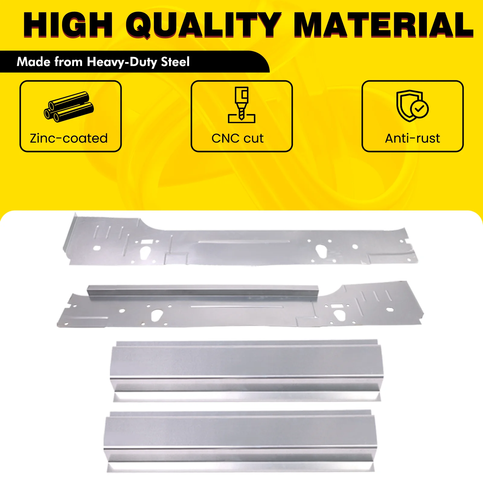 Rocker Panel Fit for 1999-2016 Ford Super Duty F250 F350 2 Door Regular Cab NEW