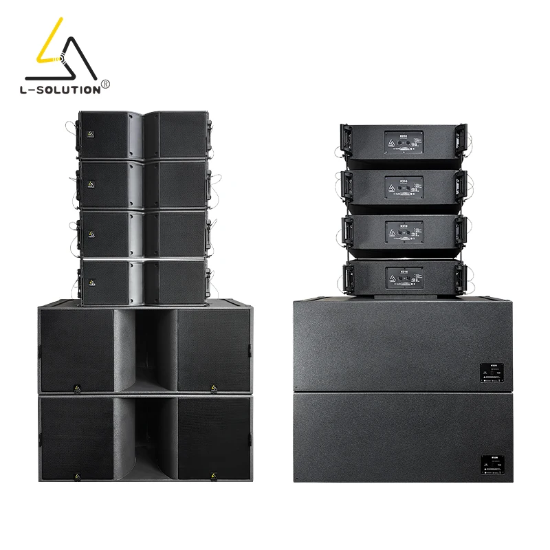 Full Set Passive DJ Sound System, Professional Speaker & Amplifier for Live Stage Use