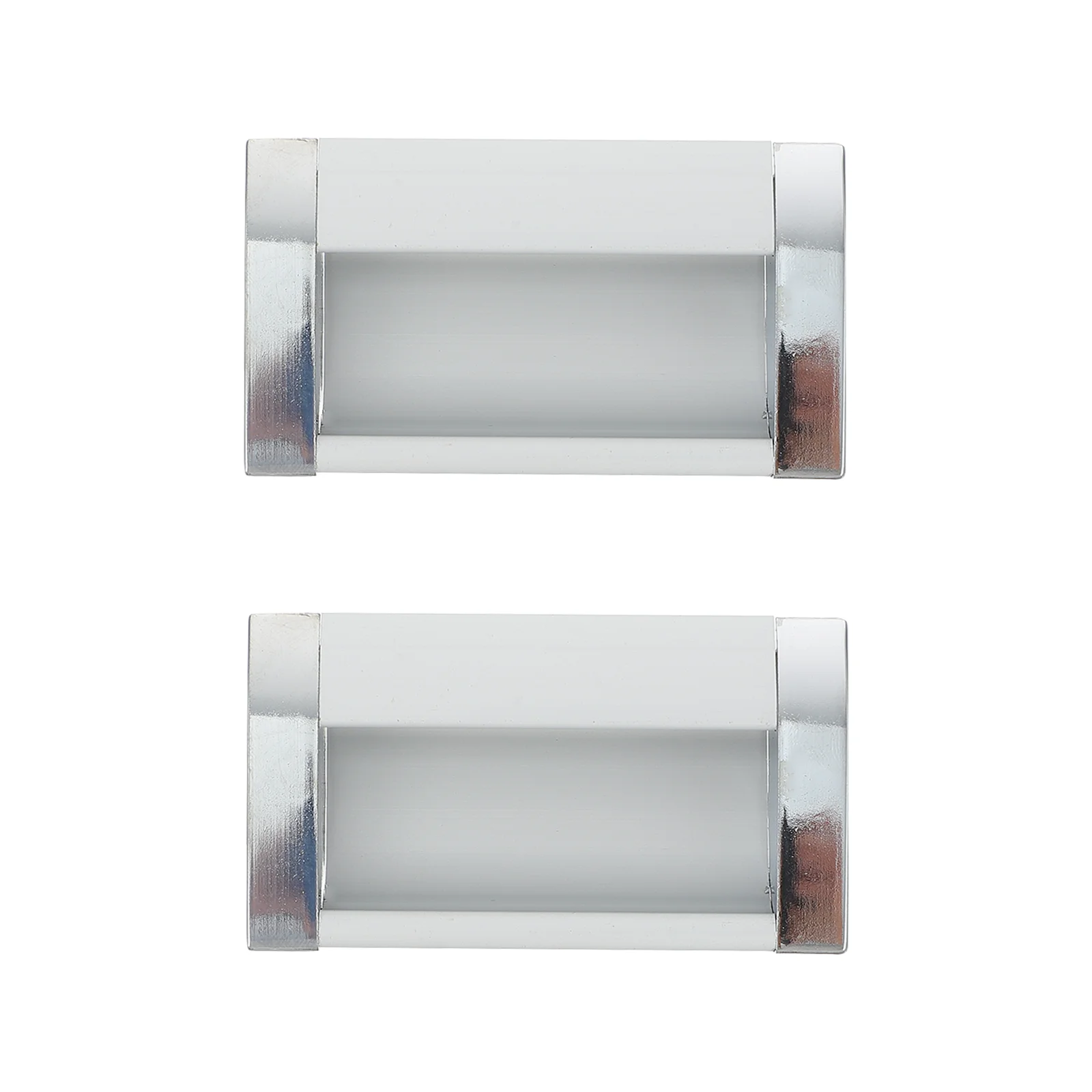 

2pcs Invisible Cabinet Pull Handle Durable Aluminum Alloy Embedded Wardrobe Furniture Handle Sturdy Rustproof Easy Install
