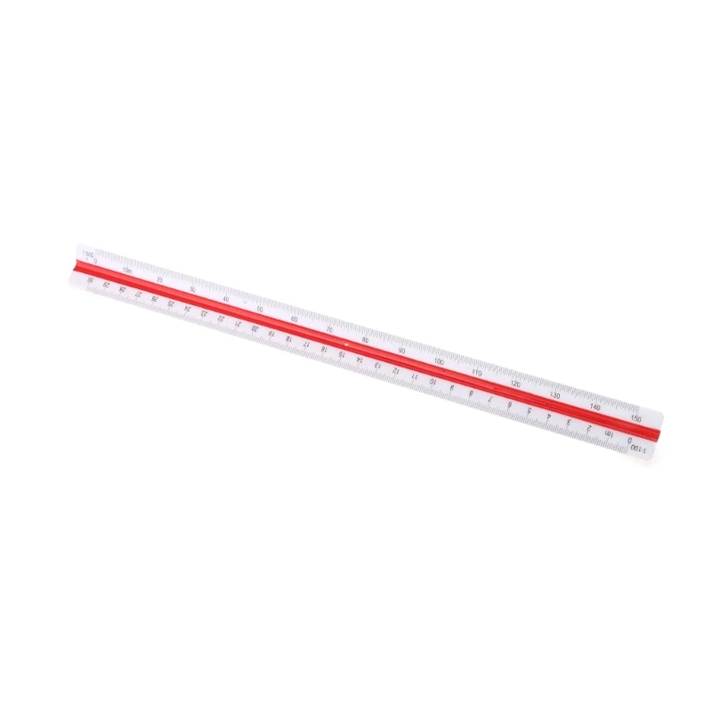 12Inch Triangular Engineer Scale Ruler, Metric Scale 1:20, 1:25, 1:50, 1:75, 1:100, 1:125 for Engineering Drafting