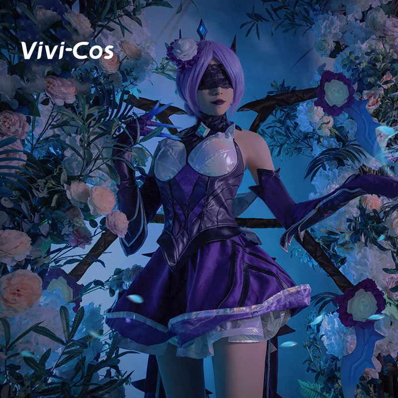 Vivi-Cos Game LOL The Spider Queen Elise Cool Sexy Cosplay Halloween Women's Costume Role Play Party Carnival New