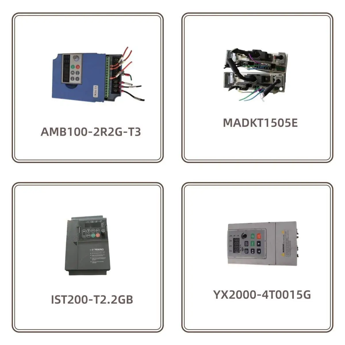 DBU-055-4 IVC1-1410MAR AMB100-2R2G-T3 KD200-T0007GB IST200-T2.2GB YX2000-4T0015G S1-4T0015-B QS5AA015M CDE300-2S0R7