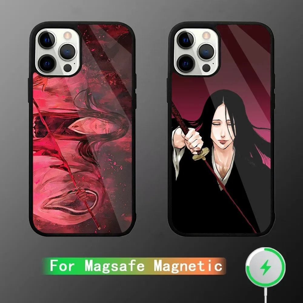 Retsu Unohana B-Bleachs Phone Case For iPhone 15,14,13,12,11,Plus,Pro,Max Mini Magsafe Magnetic Wireless Charging